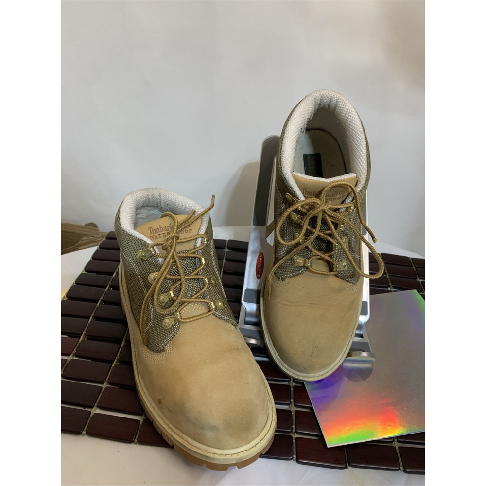 Women's Timberland Nellie Waterproof  Chukka Boots Wheat‎ Nubuck Woman's 6